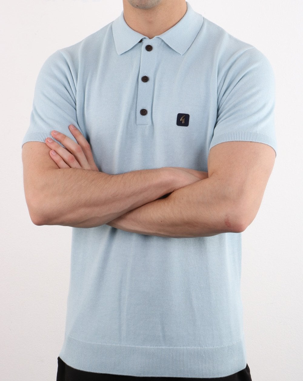 Gabicci Vintage Jackson Poloshirt Himmelblau