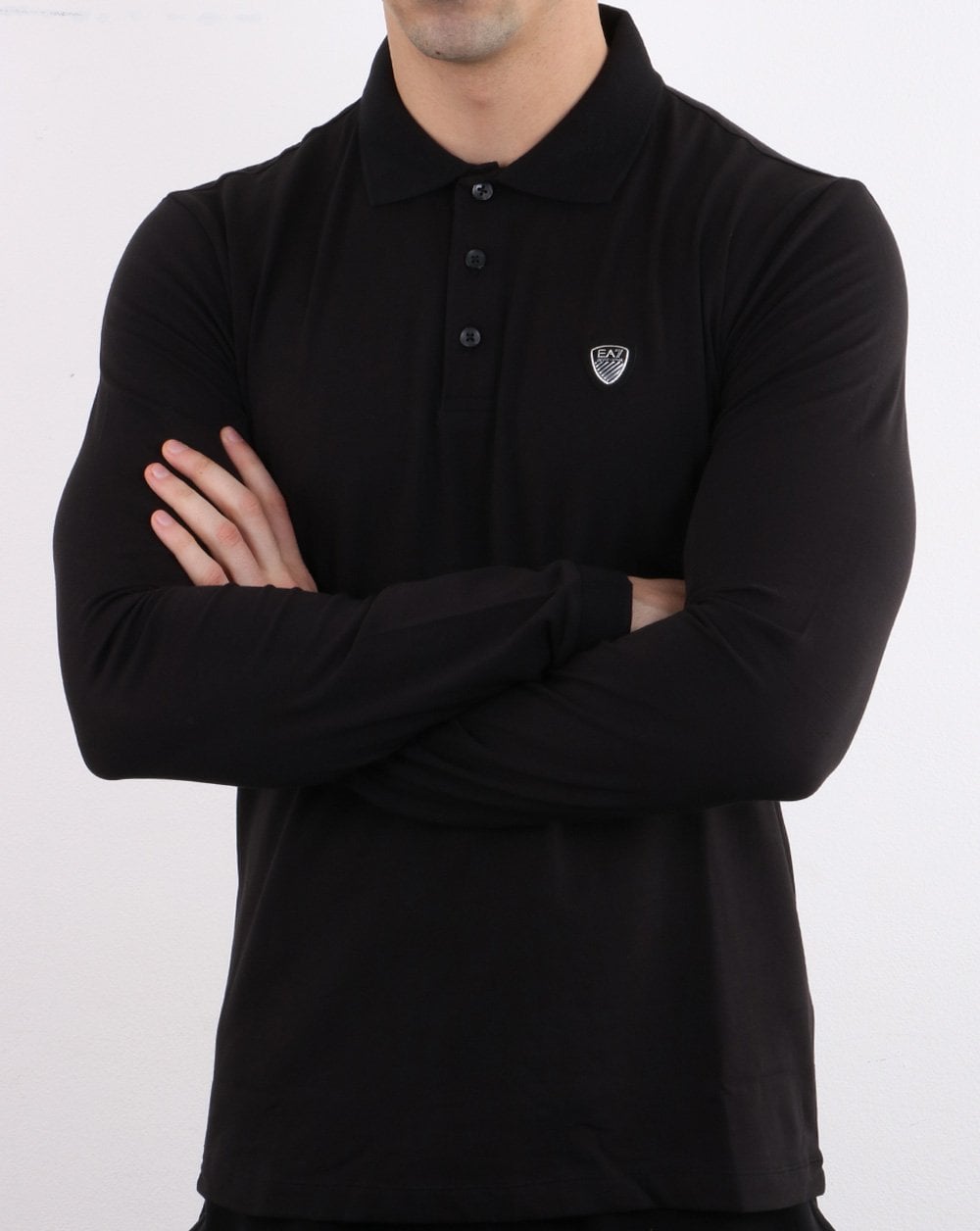 Emporio Armani EA7 Poloshirt Schwarz
