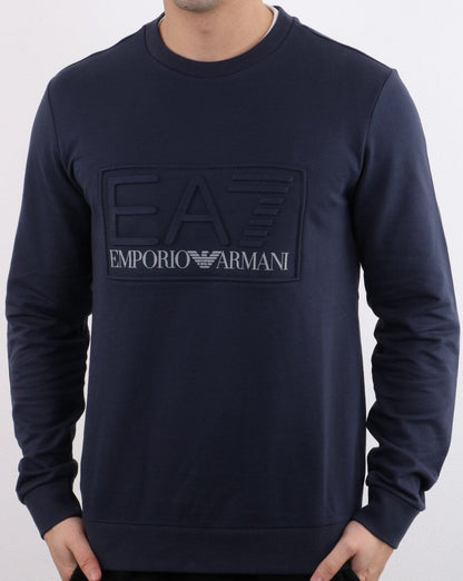 Emporio Armani EA7 Sweatshirt Marineblau