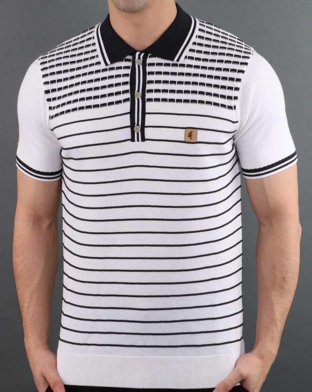 Gabicci Vintage Canyon Poloshirt Weiß