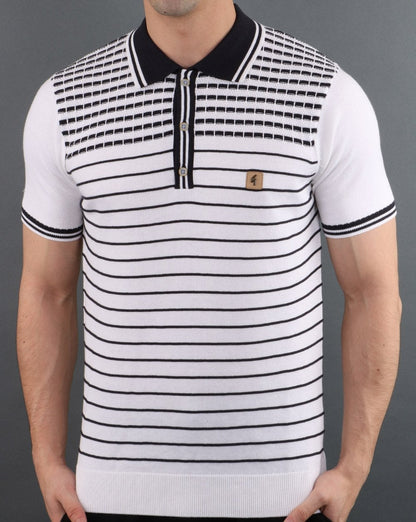 Gabicci Vintage Canyon Poloshirt Weiß