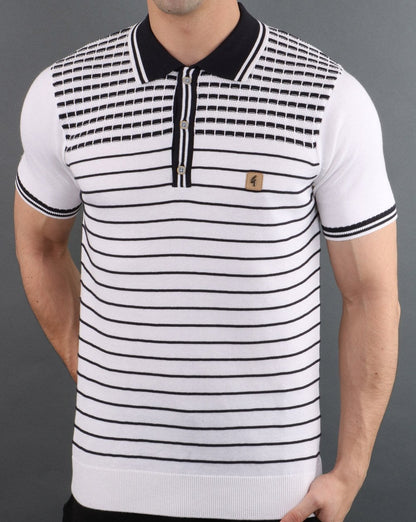 Gabicci Vintage Canyon Poloshirt Weiß