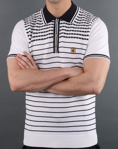 Gabicci Vintage Canyon Poloshirt Weiß