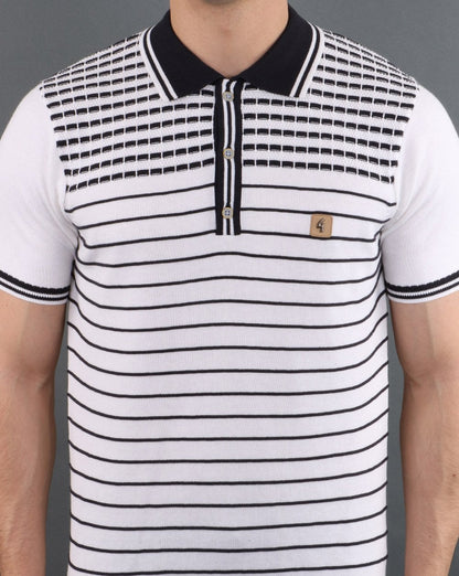Gabicci Vintage Canyon Poloshirt Weiß
