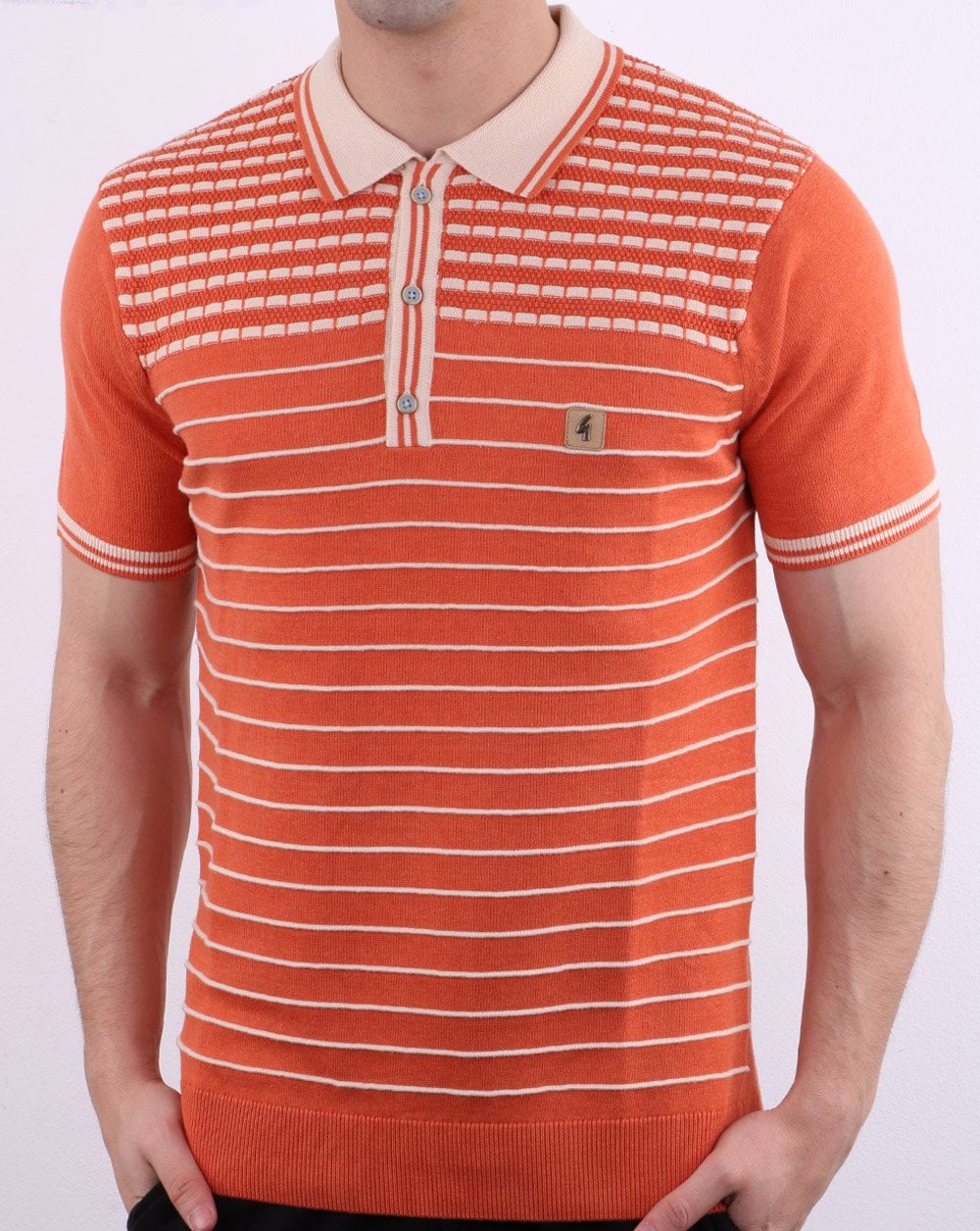 Gabicci Vintage Canyon Poloshirt Orange