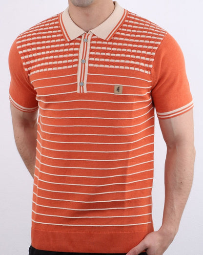 Gabicci Vintage Canyon Poloshirt Orange