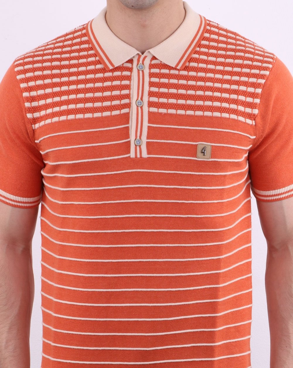 Gabicci Vintage Canyon Poloshirt Orange