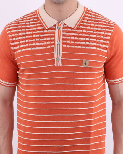 Gabicci Vintage Canyon Poloshirt Orange