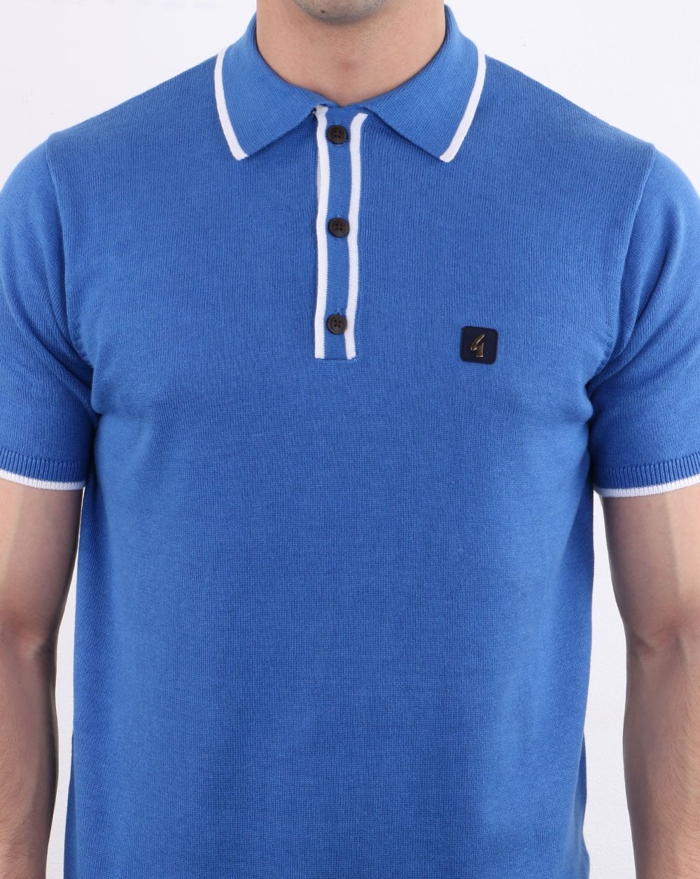 Gabicci Vintage Linekar Poloshirt Blau