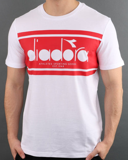 Diadora Spectra T-Shirt Weiß/Rot
