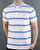 Gant Contrast stripe Polo Shirt White