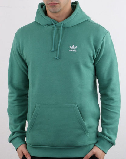 Adidas Originals – Klassischer Kapuzenpullover in weichem Grün