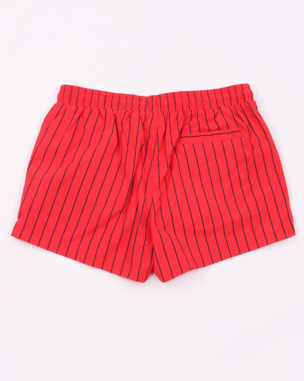 Fila Vintage Pinstripe Badeshorts Rot/Marineblau