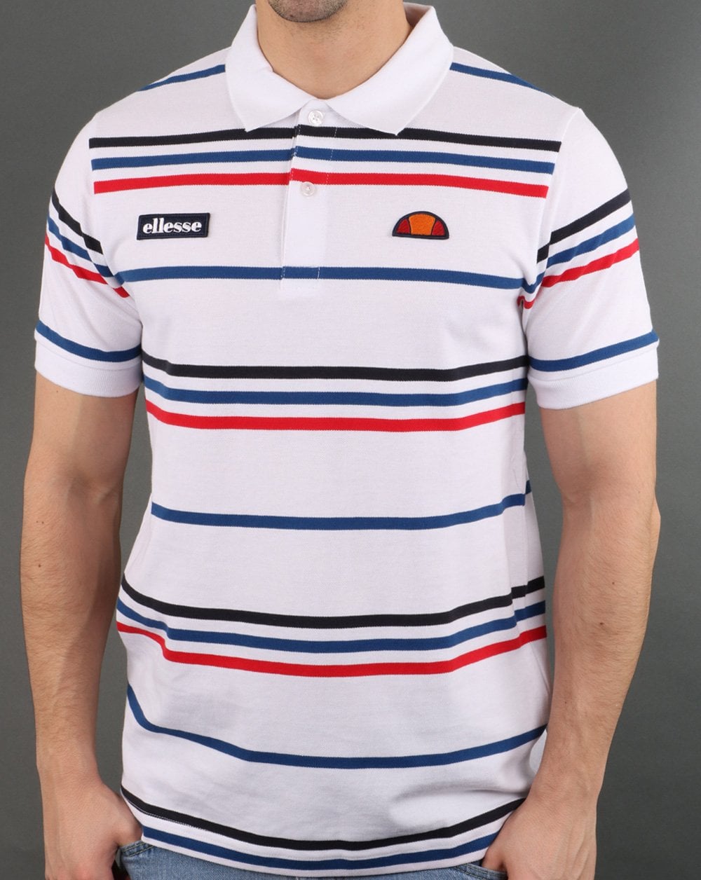 Ellesse – Lewoodio – Poloshirt in Weiß