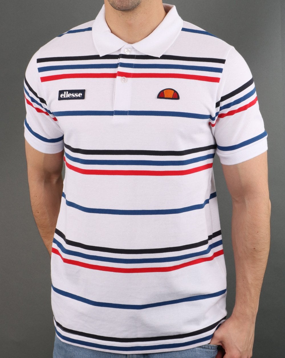 Ellesse – Lewoodio – Poloshirt in Weiß