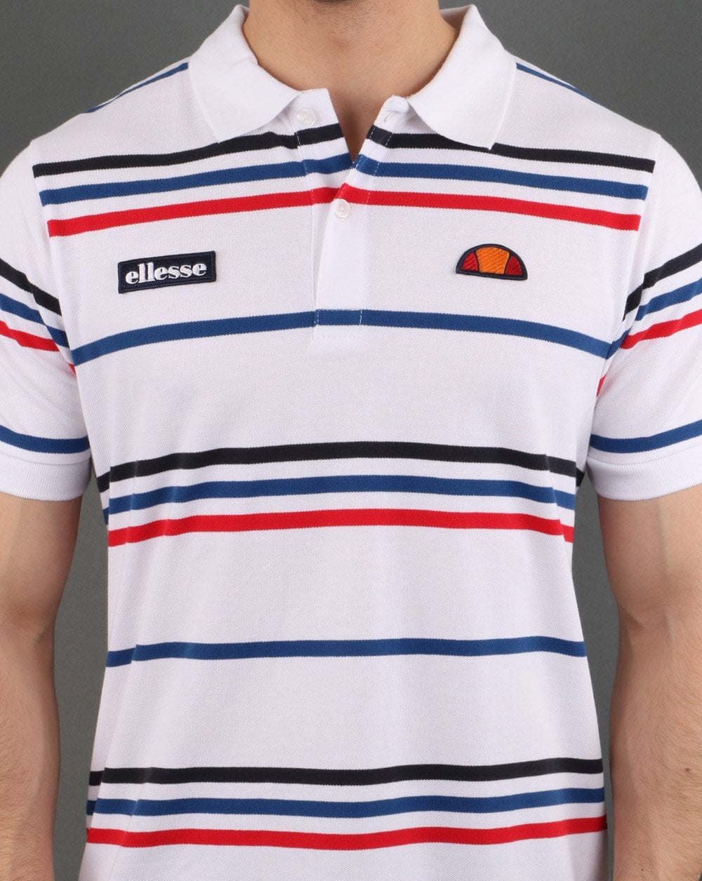 Ellesse – Lewoodio – Poloshirt in Weiß