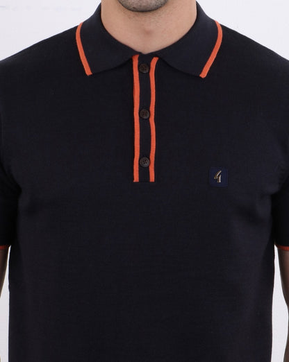 Gabicci Vintage Linekar Poloshirt Dk Navy