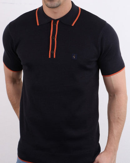 Gabicci Vintage Linekar Poloshirt Dk Navy