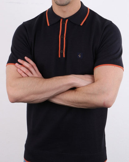 Gabicci Vintage Linekar Poloshirt Dk Navy