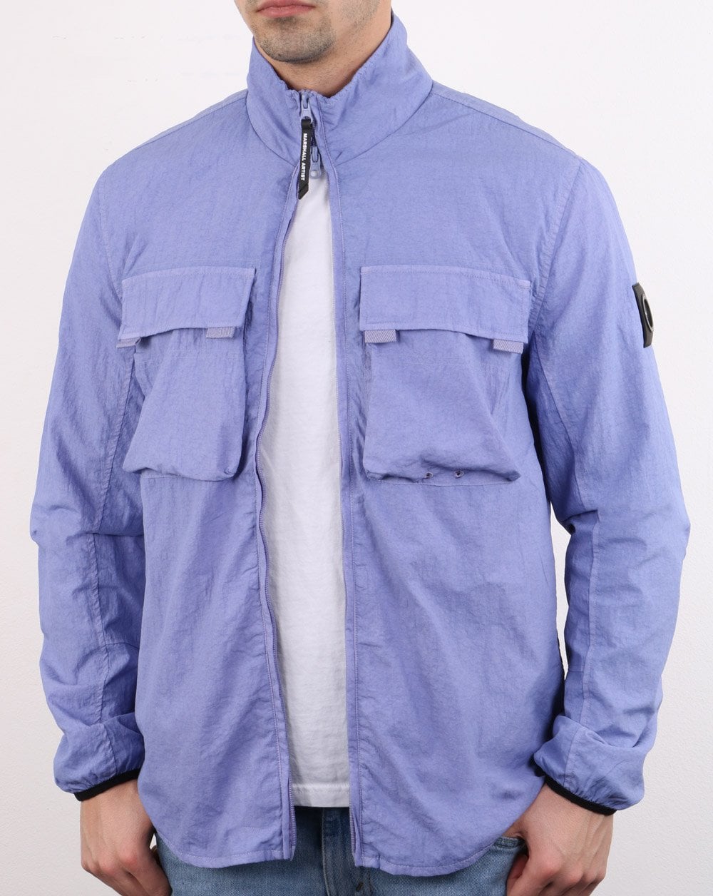 Marshall Artist Garment Dyed Parachute Overshirt Lilac