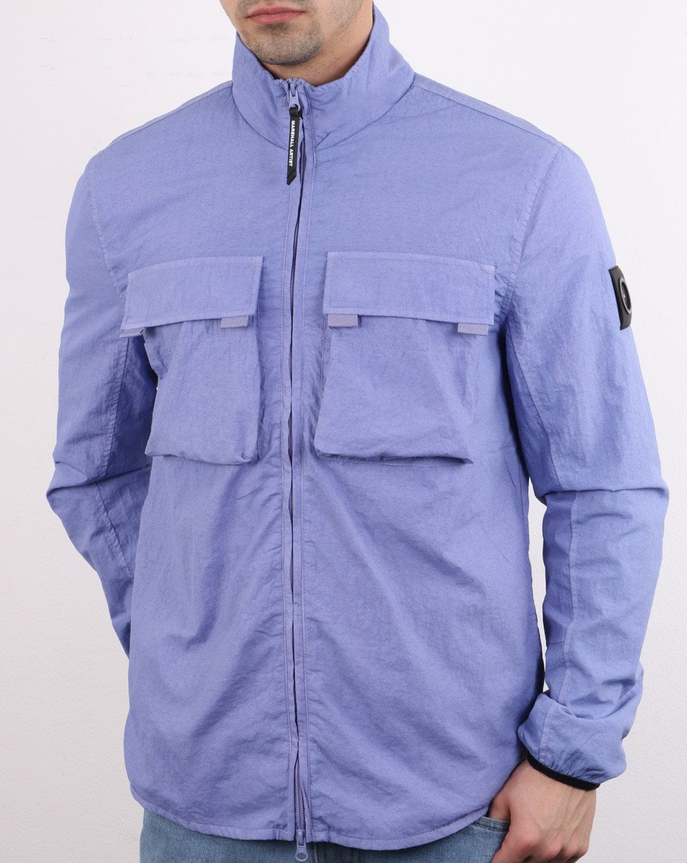 Marshall Artist Garment Dyed Parachute Overshirt Flieder