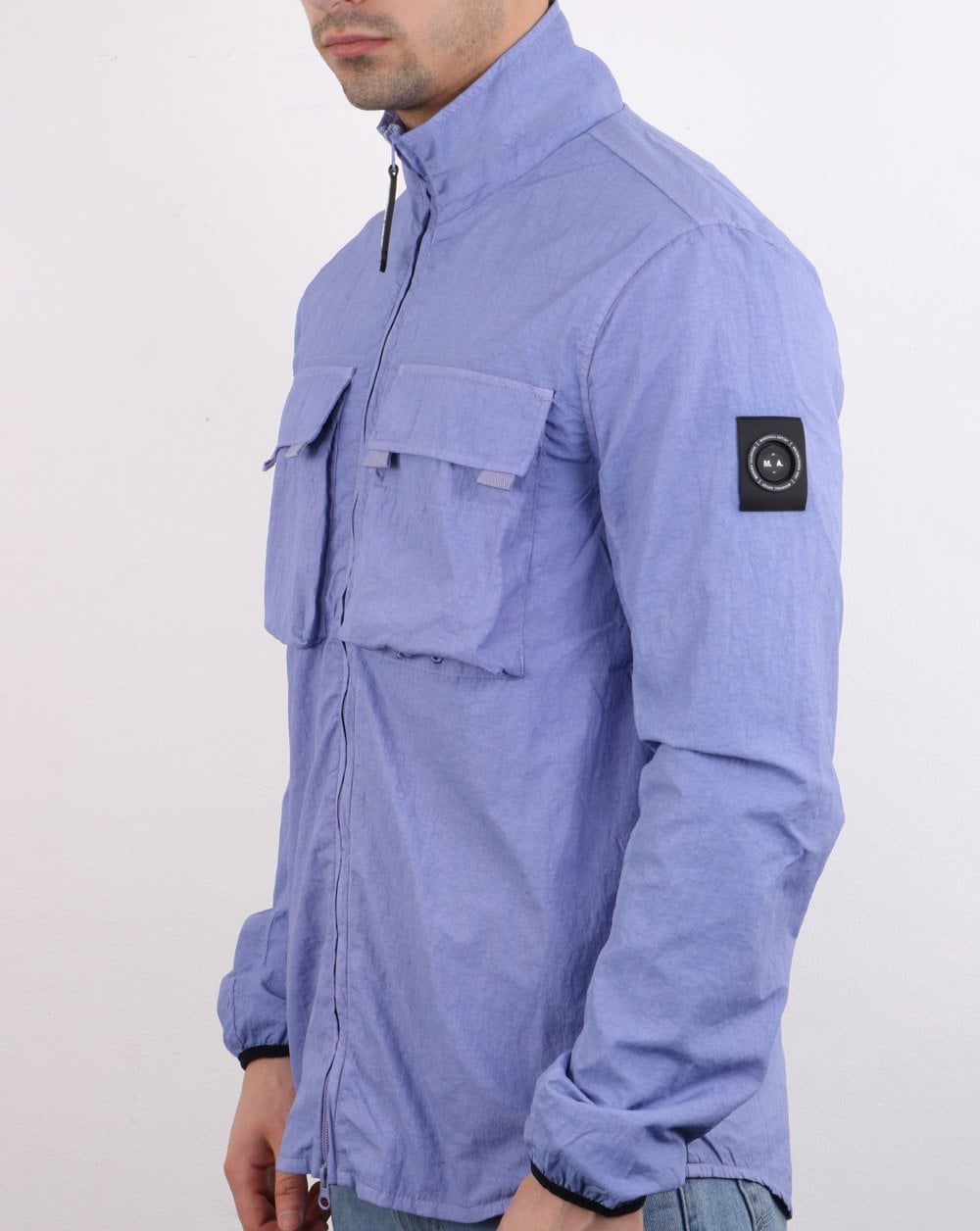 Marshall Artist Garment Dyed Parachute Overshirt Flieder