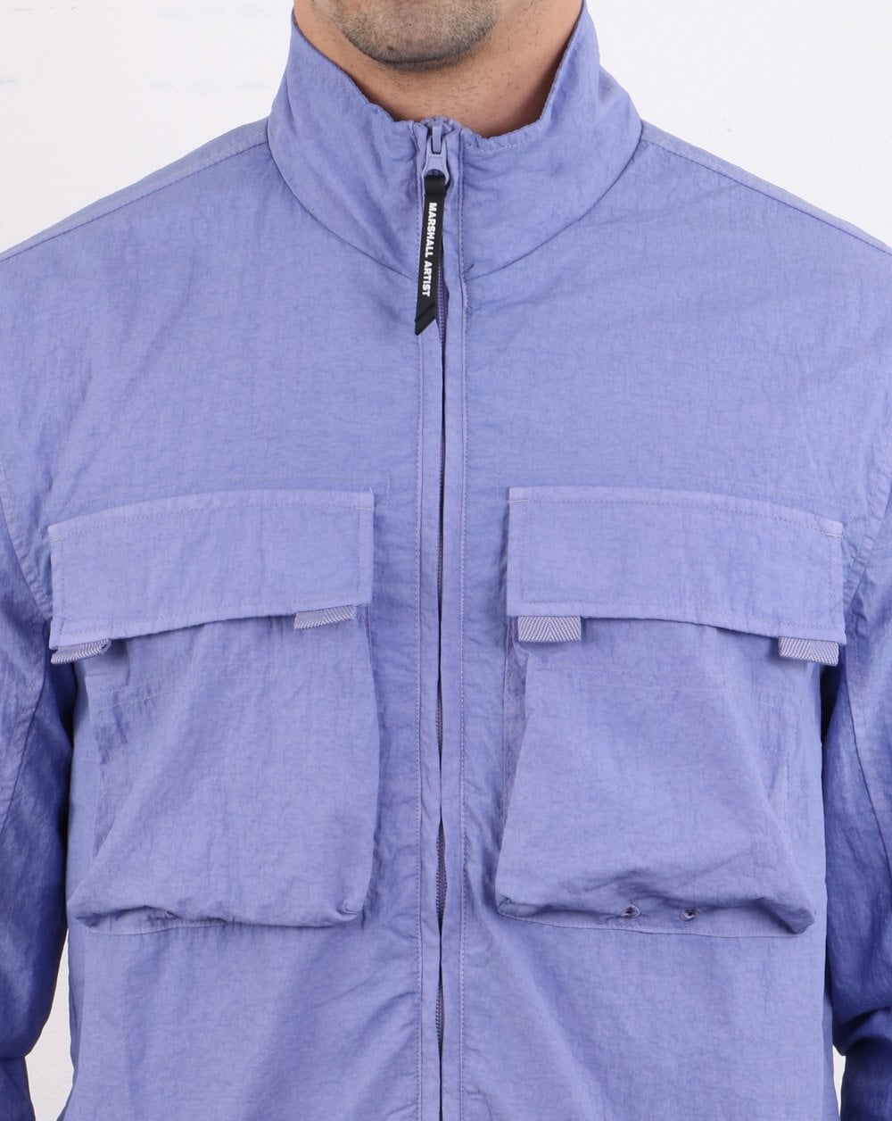 Marshall Artist Garment Dyed Parachute Overshirt Flieder