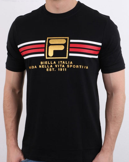 Fila Vintage Benz T-Shirt Schwarz