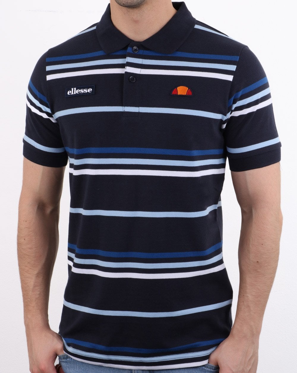 Ellesse – Lewoodio – Poloshirt in Marineblau