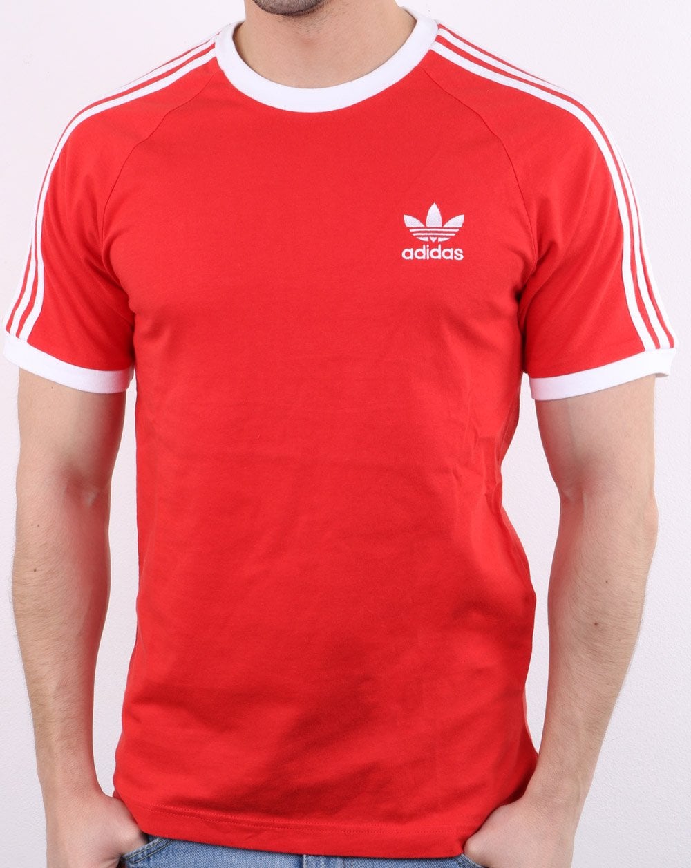 Adidas Originals 3-Streifen T-Shirt Frisches Rot
