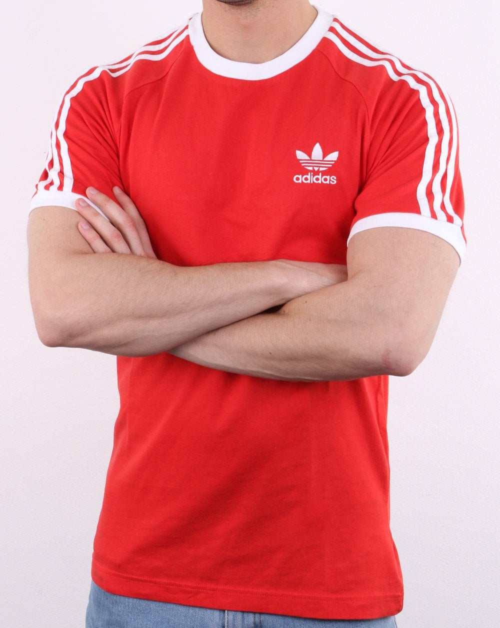 Adidas Originals 3-Streifen T-Shirt Frisches Rot