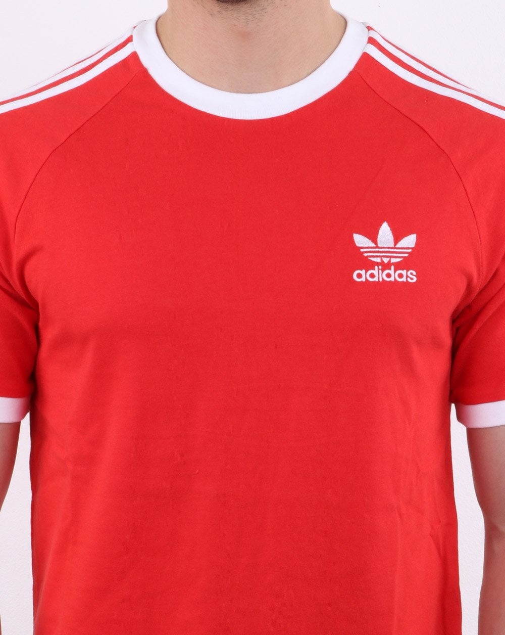 Adidas Originals 3-Streifen T-Shirt Frisches Rot