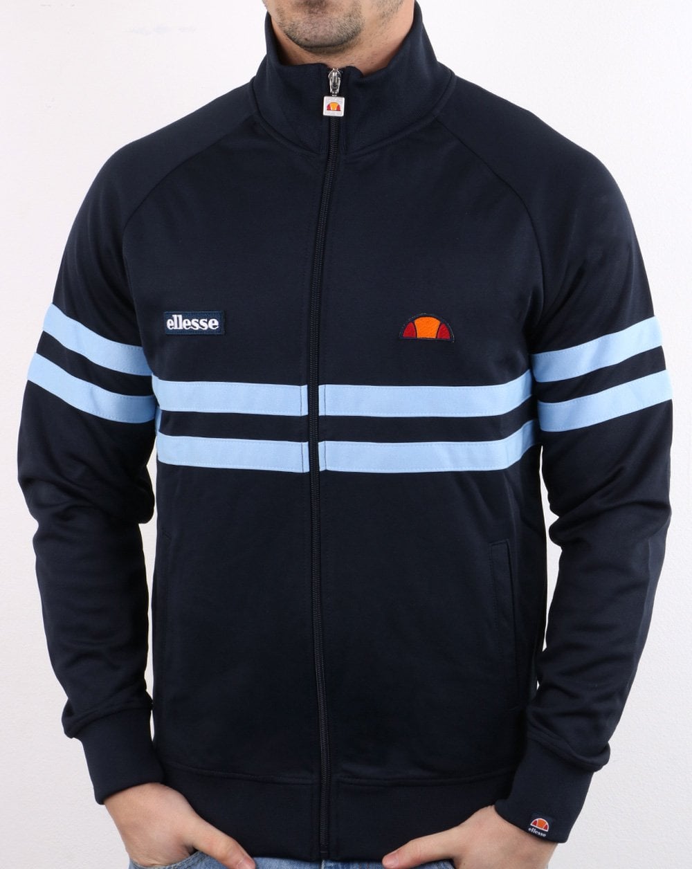 Ellesse – Rimini Trainingsjacke, Marineblau/Himmelblau