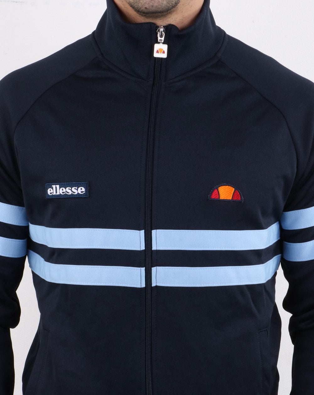 Ellesse – Rimini Trainingsjacke, Marineblau/Himmelblau