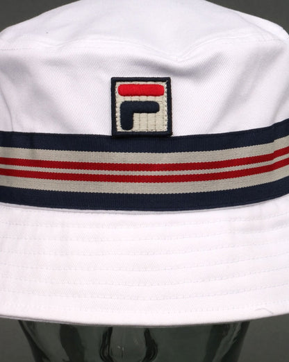 Fila Vintage Casp Bucket Hat Weiß