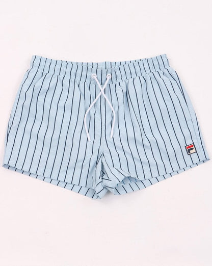Fila Vintage Pinstripe Badeshorts Himmelblau/Marineblau