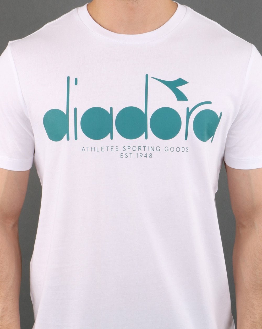 Diadora 5palle T-Shirt Optisches Weiß/Grün