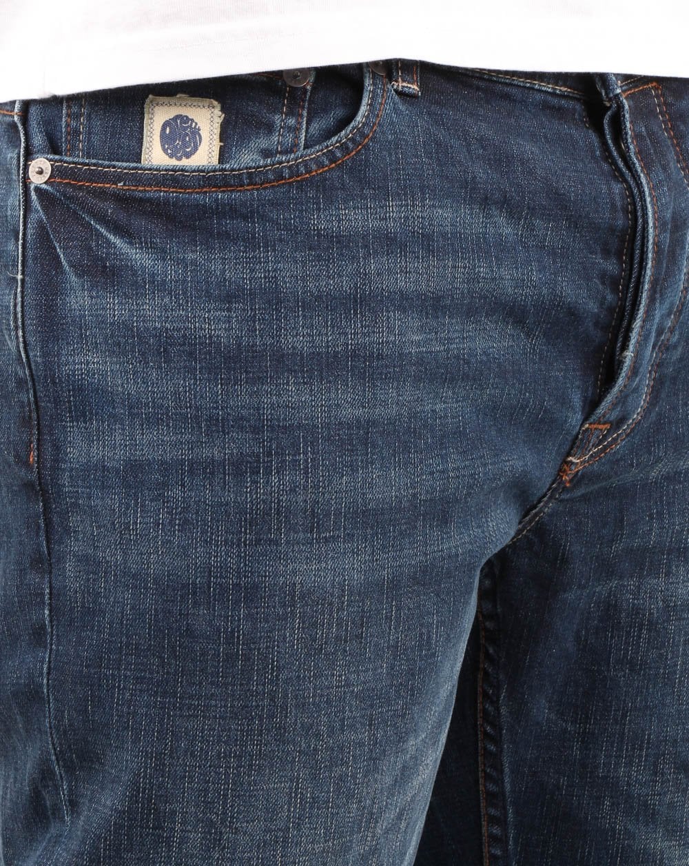 Pretty Green Burnage Regular Fit Jeans 6 Month Wash