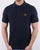 Trojan Knitted Pattern Polo Shirt Navy