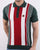 Trojan knitted Striped Polo Shirt Forest Green