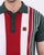 Trojan knitted Striped Polo Shirt Forest Green