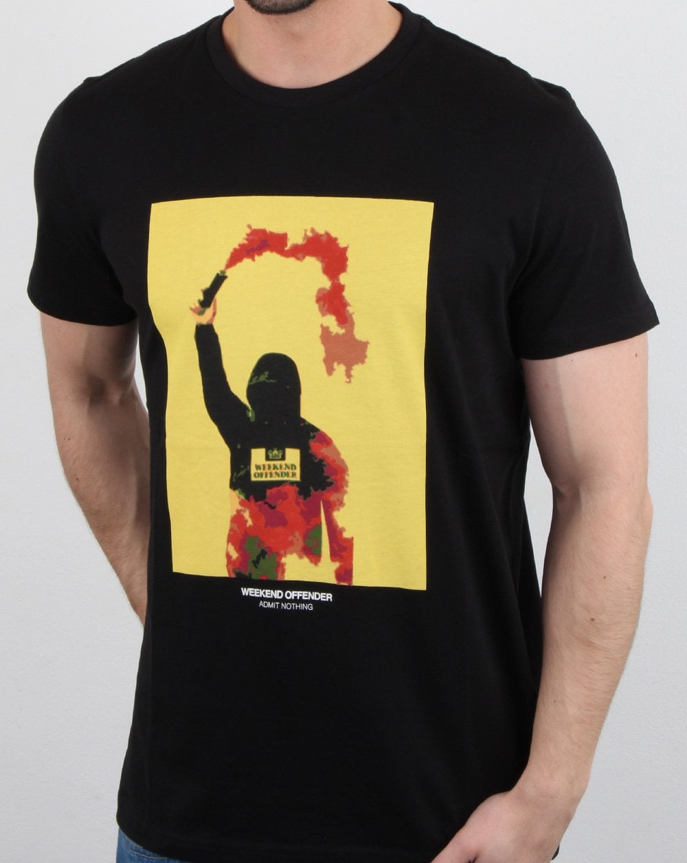 Weekend Offender Flare T-Shirt Schwarz