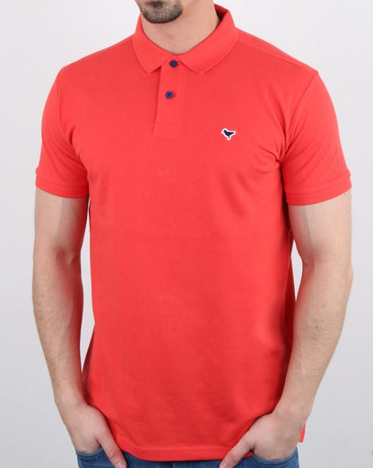 Weekend Offender – Poloshirt „Dove“ in Dunkelkoralle