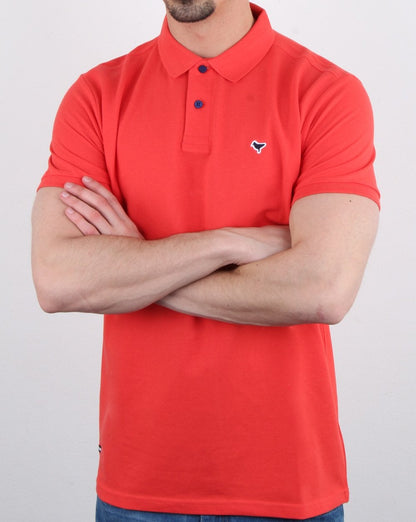 Weekend Offender – Poloshirt „Dove“ in Dunkelkoralle