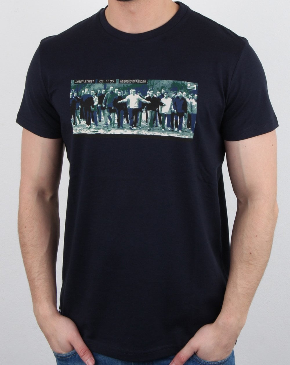 Weekend Offender Green Street T-Shirt Marineblau