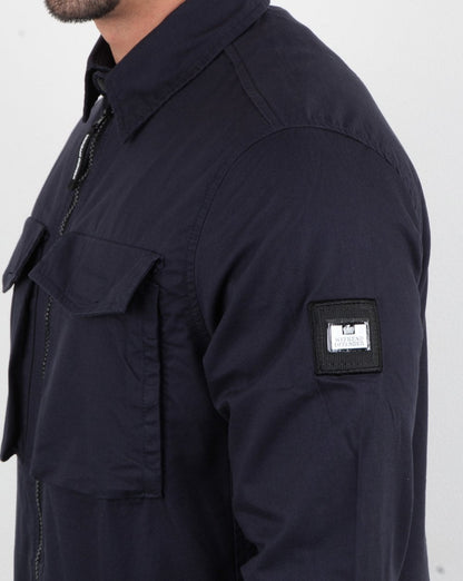 Weekend Offender Overshirt-Jacke mit Reißverschluss, Marineblau