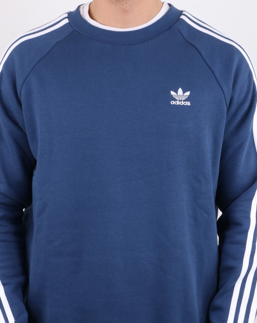 Adidas Originals 3-Streifen Crew Sweat Nachtmarine