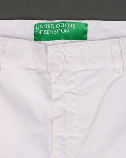 Benetton Bermudashorts Weiß