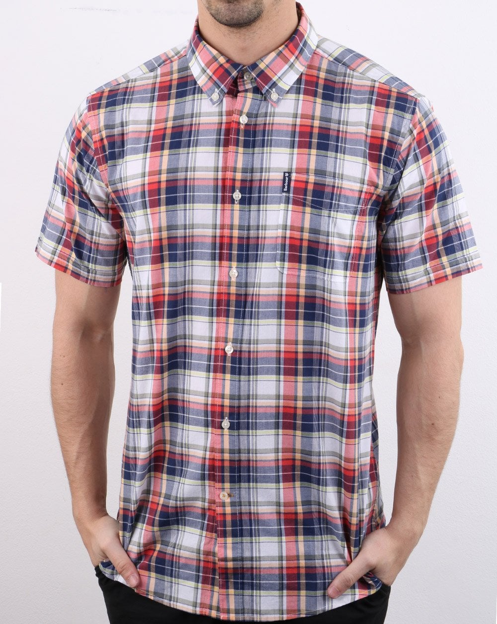 Barbour Madras Hemd Rosa