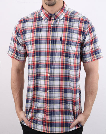 Barbour Madras Hemd Rosa